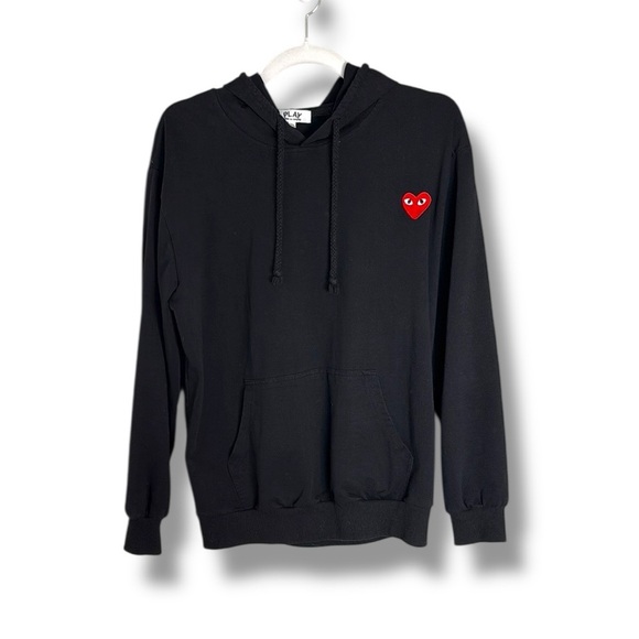 Comme des Garçons Play Black Cotton Hoodie Size XL - Picture 1 of 5